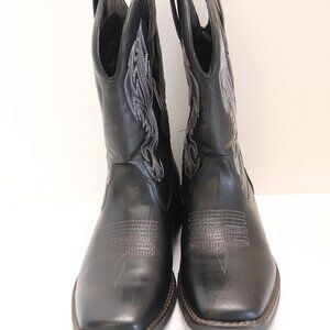Jousen Men's Cowboy Boots Black Size 10 Upper Synthetic Lining Textile